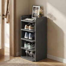 (5-Tier, 62cm W) Entryway Shoe Rack Shoe Storage Cabinet in Black
