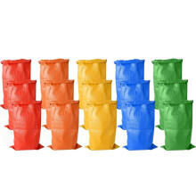 Backyard Games Adults 15 Packs Large Potato Sack Race Bags Multi-Colored Fabric Jump Sacks Outdoor Family