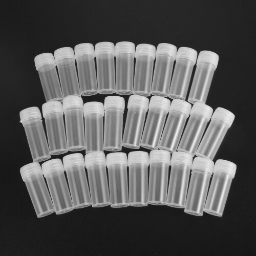 1000 Pcs 5Ml Botellas de Muestra de Plástico Potable  Clear Storage Case Vial Storage Container 2