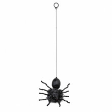 2ft Battery Operated Ash Dropping Dangling Halloween Spider Animatronic Decoration