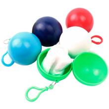 5 PièCes - Boule ImperméAble avec Crochet Jetable éPaissie Manteaux D'Urgence ExtéRieurs ImperméAbles Boules de Ponchos de Pluie pour Adultes