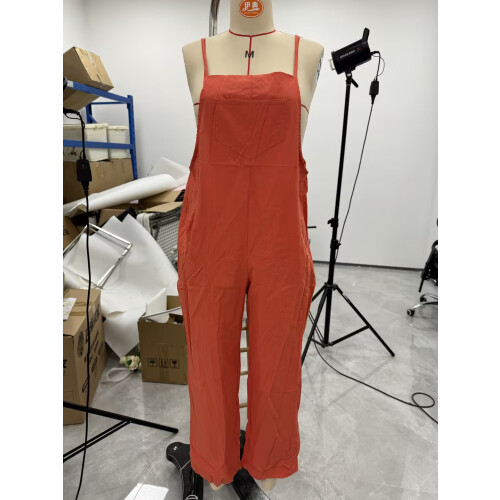 Combinaisons pour femmes, coupe ample-Orangerouge S 2