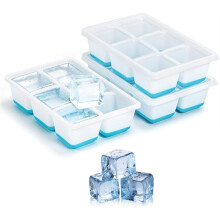 3 Pack Making Ice Block Molds Tray with Lid, Large Square Ice Maker for Whiskey, Cocktails & Drinks