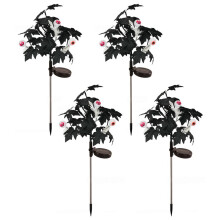 4Pcs Halloween Decorations Outdoor Solar Powered Eyeball Stake Lights Yard Decor