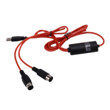 2X 5-Pin Midi to USB In-Out Cable Adapter Converter for Windows  Ios Laptop to Music Piano Keyboard