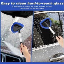 Windshield Cleaner Tool, Car Window Cleaning Wash Kit,Glass Wiper Kit for Cleaning Car Window and Similar Glass Surfaces