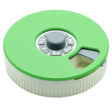Push Turn Mechanism Pill Organizer Weekly Pill Organizer 7 Compartment Rotating Pill Box for Daily Medication Vitamins