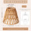 6pcs Natural Rattan Bell Lamp Shades 6