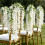 Simulated Wisteria Flowersx4 6