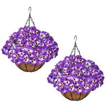 2 Sets of Artificial Plant Hanging Baskets