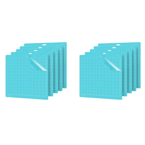 10 Peças Tapete de Corte Leve para  One/Air/Explore Air2AndAir 3/MakerandMaker 3, Tapetes de Corte Acolchoados 12X12 Polegadas-Azul 1