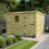 9 x 8 Pent Shed Tanalised (Single Door, With Windows) 1