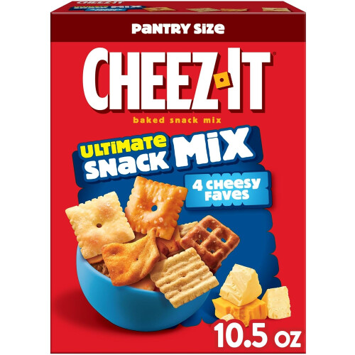 Cheez-It Ultimate Snack Mix, Salty Snacks, Pantry Size, 10.5oz Box (1 Box)