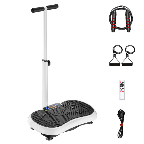 Vibration Plate Exercise Machine with Adjustable Handle,Bluetooth