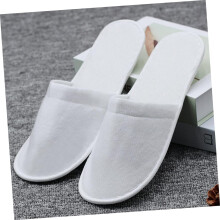 Rutschfeste Einweg-Spa-Slipper, 8 Paar, 4 mm Sohle, Hotelpantoffeln für Damen und Herren, für Gäste, drinnen und auf Reisen