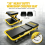 Heavy Duty Folding Seat, Workshop Repair Stool With 2 Storage Trays 1