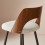 Signature Beige fabric counter stool, 45 cm wide - AUSTIN 4