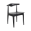 Signature Set of 2 LUCIEN chairs in solid black acacia 3