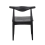Signature Set of 2 LUCIEN chairs in solid black acacia 8
