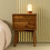 Signature 2-drawer bedside table in solid acacia wood, 45 cm wide - PAUL 4