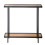 Console table with two smoked glass shelves, 80 cm wide - ORA 9