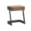 Signature SCARLETT bedside table in solid oak and metal 2