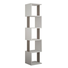 Corner shelf with 5 shelves, 35 cm wide - Piri