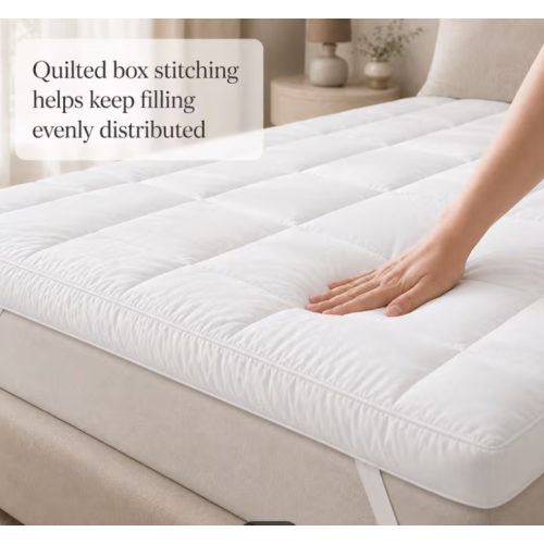 1 Double Mattress Topper  4 Inch 1000 GSM Microfiber UK