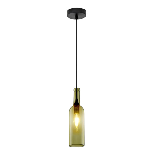 V Tac Grey Bottle Pendant Ceiling Light E14 Lamp