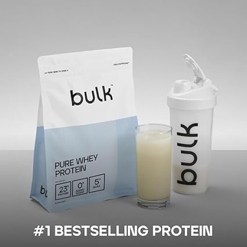 Bulk Pure Whey Protein Powder, Vanilla, 1kg 1