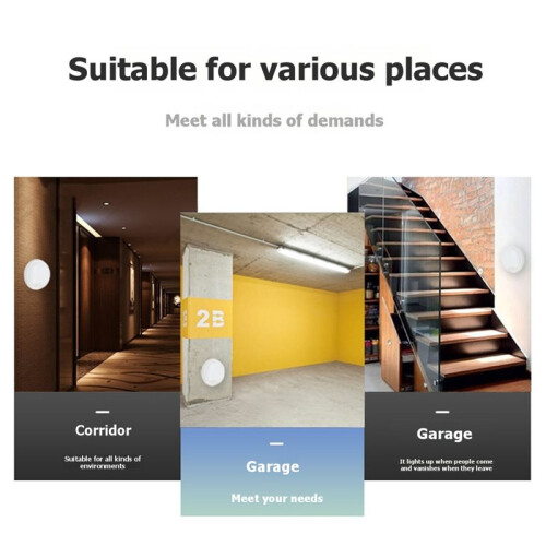 Wall Lamp Human Motion Sensor Circular Light IP65 Waterproof Courtyard LED Ceiling Light Courtyard Motion Sensor Lamp 1