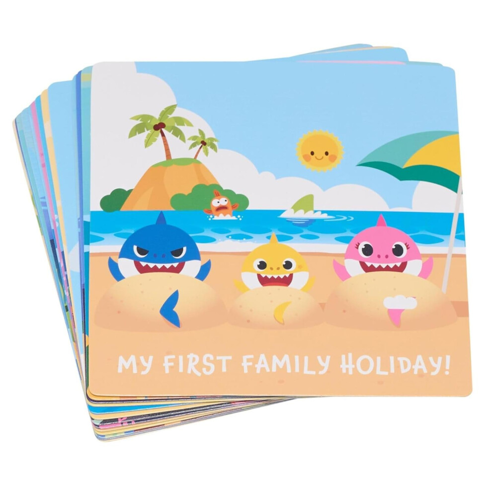 Widdop Baby Shark Set Of 16 Milestone Cards Multi