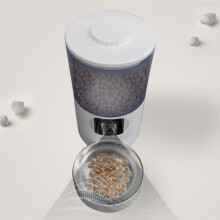 Automatic Cat Feeder 140 Wide Angle 6L Large Food Storage Container Detachable Easy Clean for Pet US Plug