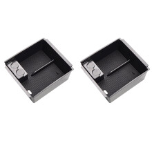 2X Rangement D'Accoudoir pour D-MAX MU-X 2012-2019 Boîte de Rangement DMAX MUX NOIR