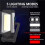New Magnetic COB Work Light USB Rechargeable LED Flashlight Portable Lantern Camping Light Type-C Power Function Lamps 2