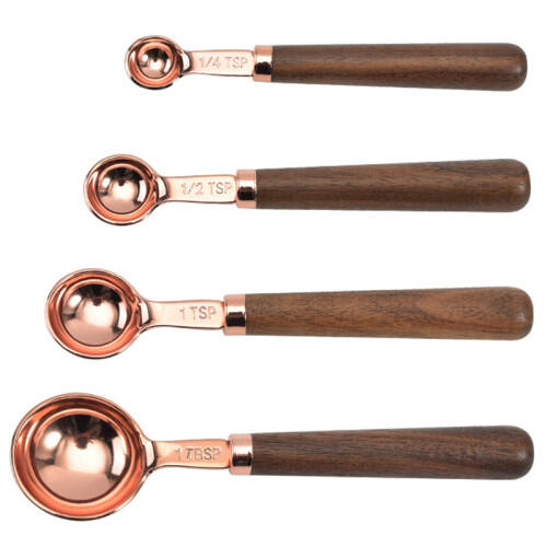 4Pcs Measuring Tools Baking Accessories Stainless Steel Kitchen Gadgets-Spoon