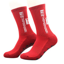 THOMSONSIGN Rutschfeste FußBall Socken Herren Reibung Polster Mittel Rohr Laufen Eis und Schnee Gehen Knie Lange StrüMpfe 2
