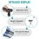 Walking Stick with Seat 2in1 Foldable Hiking Camping 8