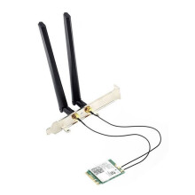 Tri-Band WiFi 6E AX210 Draadloze Kaart met 8 DB Antenne BT5.3 5 GHz/6 GHz/2,4 GHz 5374 Mbps Netwerkkaart met Montagebeugel van Volledige Hoogte