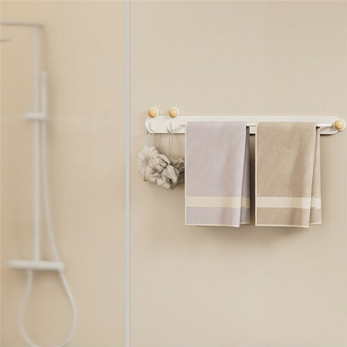 Wall-Hung Hook Coat Rack Non-Punching Household Wall Balcony Storage Rack Hook Rack 2