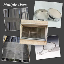 6Pcs 30x21cm Wire Mesh,20 Mesh Stainless Steel Mesh,Rust Metal Mesh Screen for DIY Projects,Vent,Filter Mesh,Garden