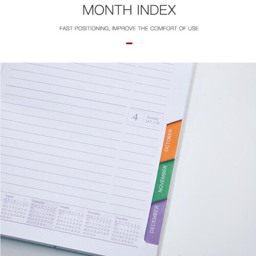 A5 Diary Portable Notebook Journal Double Side Notepad PU Cover Notebooks Booklet School Office Supplie,