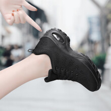 (Black, 35) Women\'s Breathable Air Cushion Sports Shoes