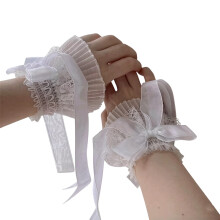2 stuks elegante kanten handmouw Japanse Koreaanse stijl-Wit