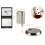 Metal set Door Support Fast To Install No remainder-Silver 10