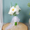 Artificial Rose Calla Arrangement White Color Everlasting-6196 7