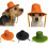 Chapeau haut-de-forme de Style coréen classique, avec-Vert fluo 3