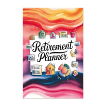 Livro de Planejamento Financeiro Mensal para Aposentadoria, Livro de Planejamento de Vida para Aposentadoria, Planejador de Aposentadoria, Livro DIY