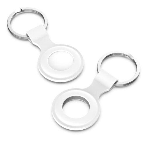 Suitable for  Airtags Silicone Case  Locator Tracker Airtags Case(White) 2