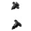 100Pcs Bumper Clips 8mm Plastic Rivet Fastener Mud Flaps  Push for 4